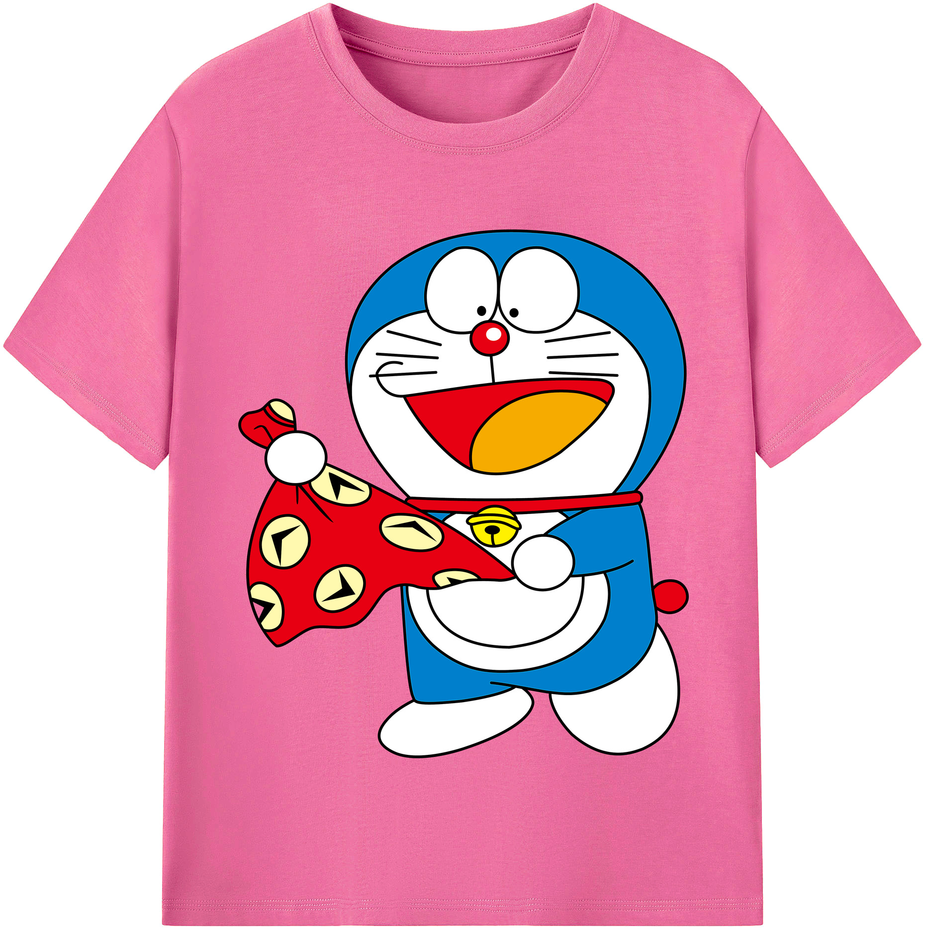 （画像用） ドラえもん Doraemon レディースカジュアルプリントTシャツ（綿100％）